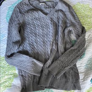 Plain v-neck sweater